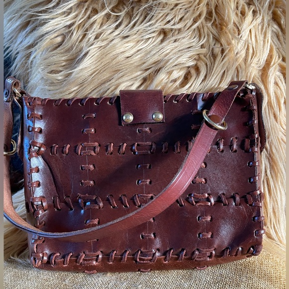 Vintage 1970s hand made in Hong Kong Genuine leather  handbag Stylcraft MIAMI - Picture 8 of 10